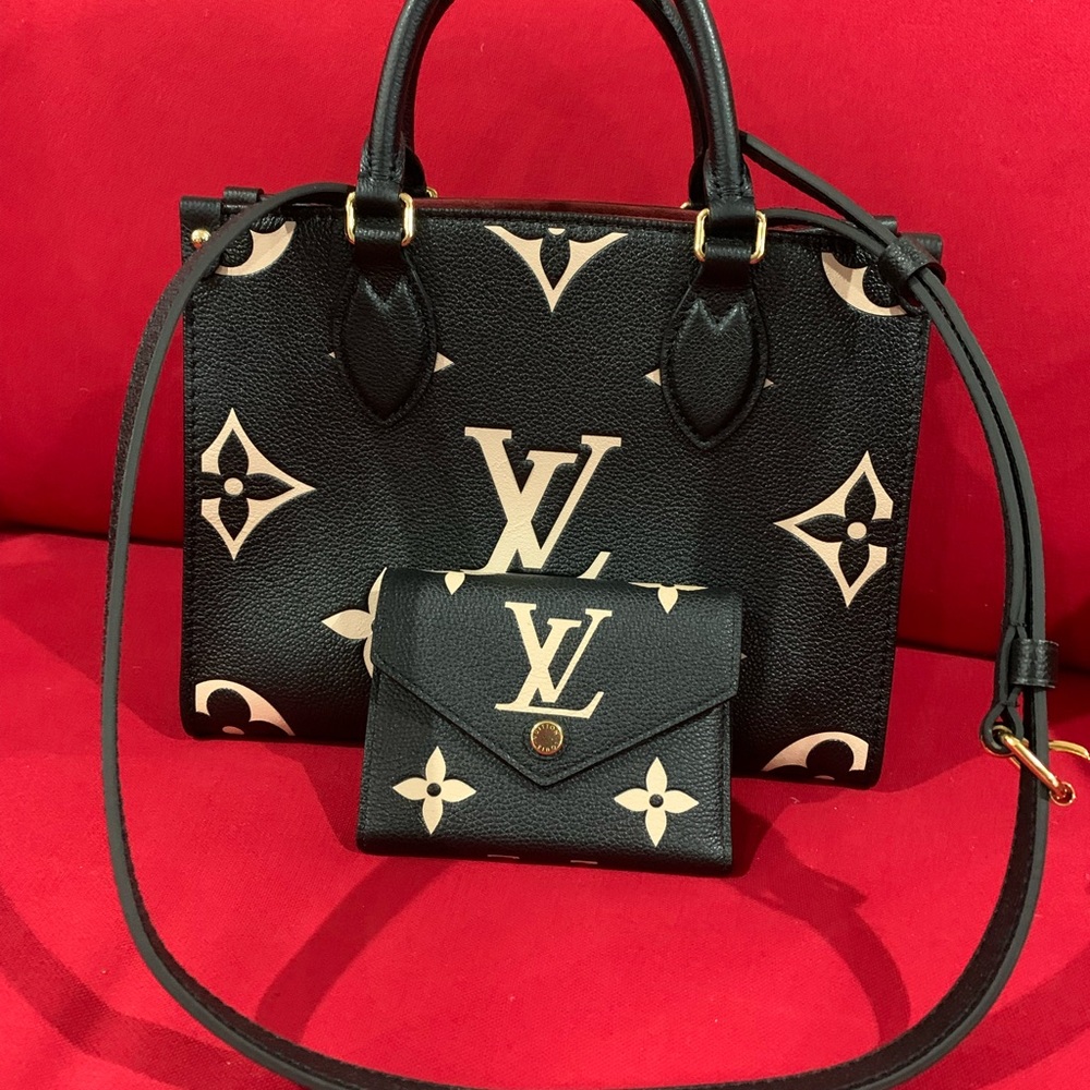 🖤💯 Authentic LOuis Vuitton Bicolor OnTheGo PM & Victorine Wallet Bundle🖤